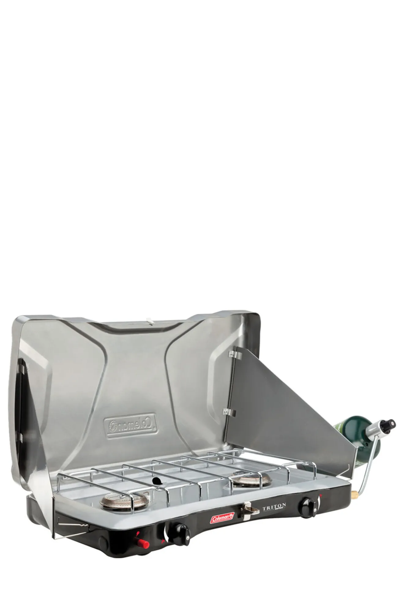 Stoves>Macpac Coleman 2 Burner Triton Instastart Gas Portable Stove