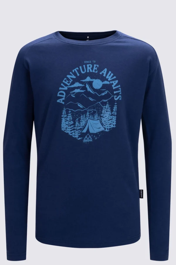 T-Shirts & Shirts>Macpac Kids' Adventure Awaits Long Sleeve T-Shirt