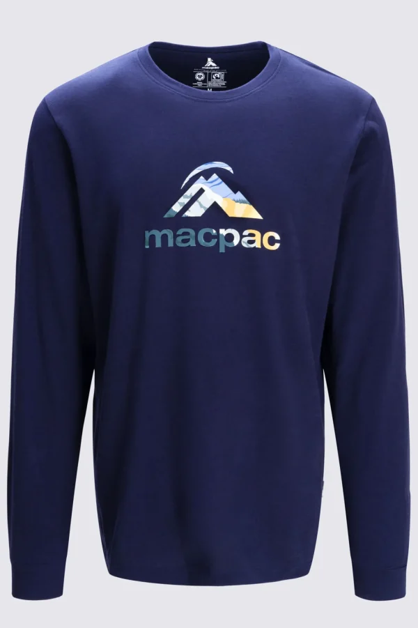 T-Shirts>Macpac Men'S Logo Long Sleeve T-Shirt