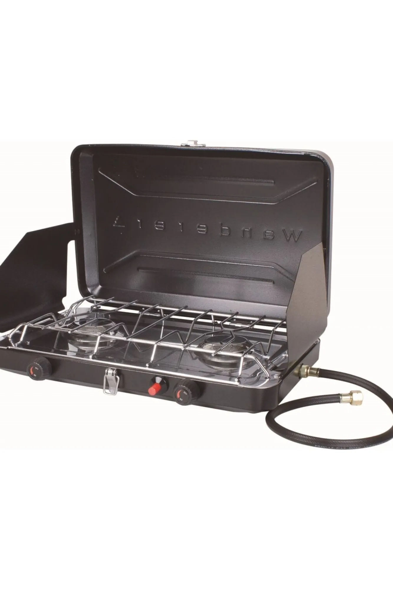 Stoves>Macpac Wanderer 2 Burner Lpg Portable Stove With Drip Tray