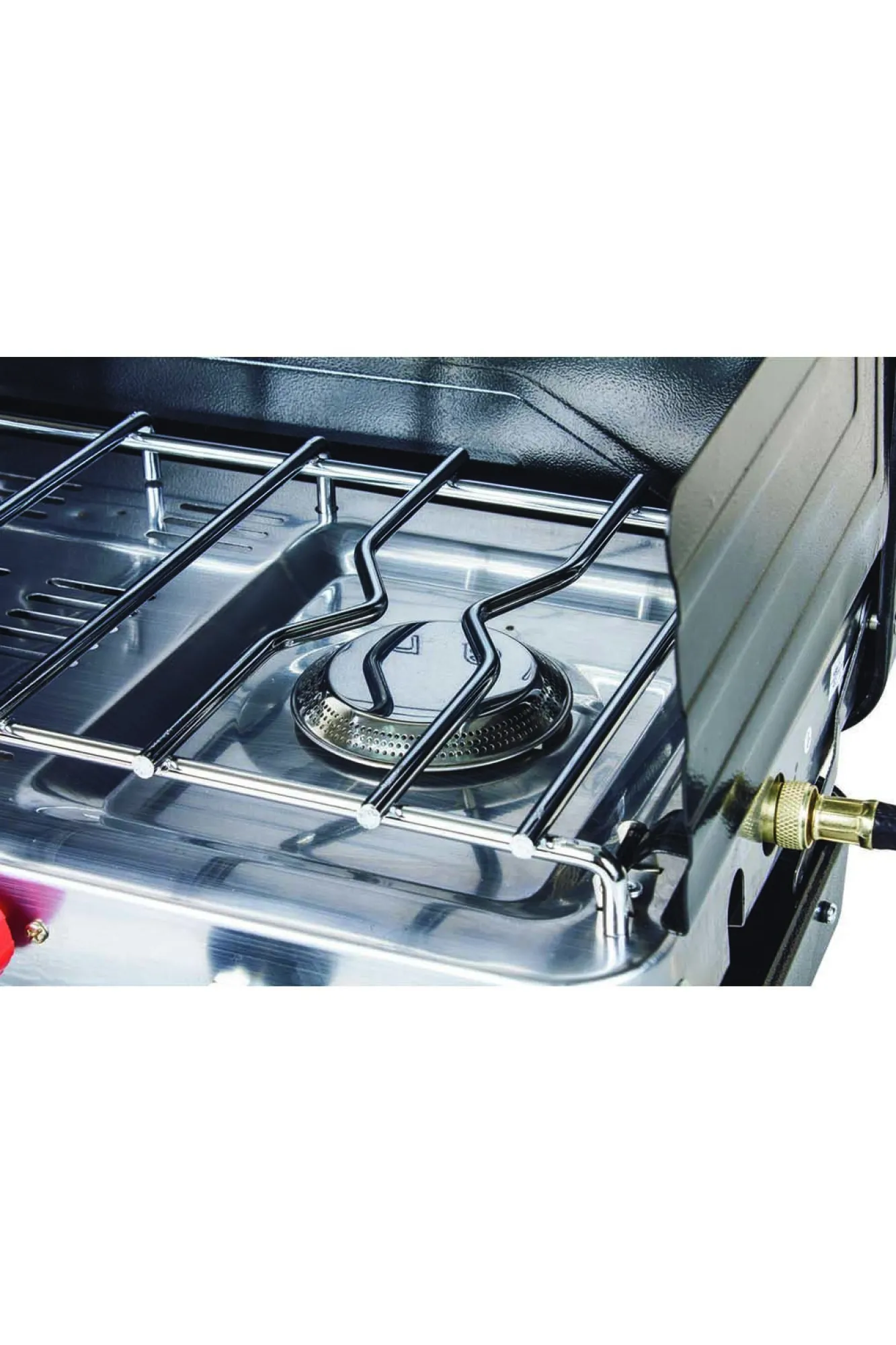 Stoves>Macpac Wanderer 2 Burner Lpg Portable Stove With Grill