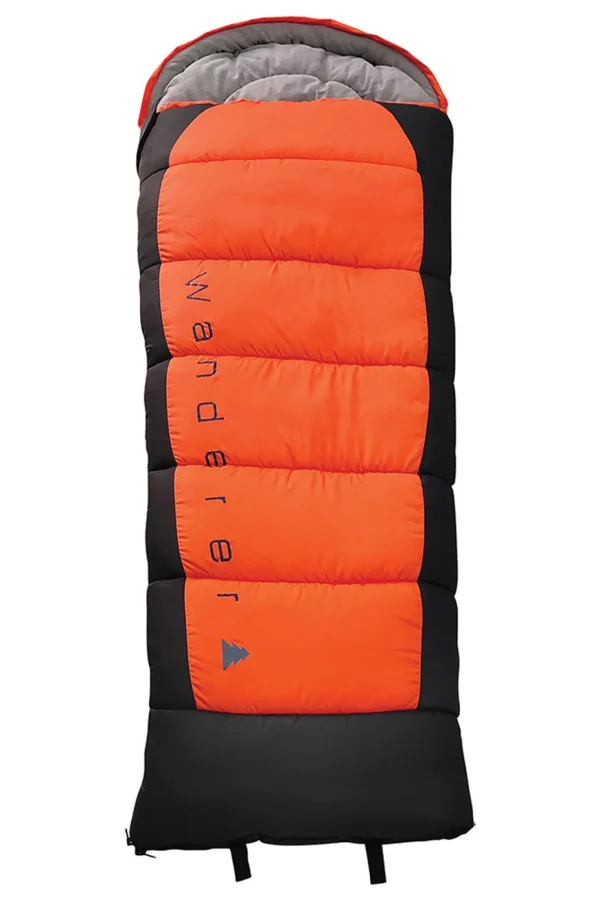 Sleeping Bags>Macpac Wanderer Youthflame Hooded Sleeping Bag (-7.6°C)