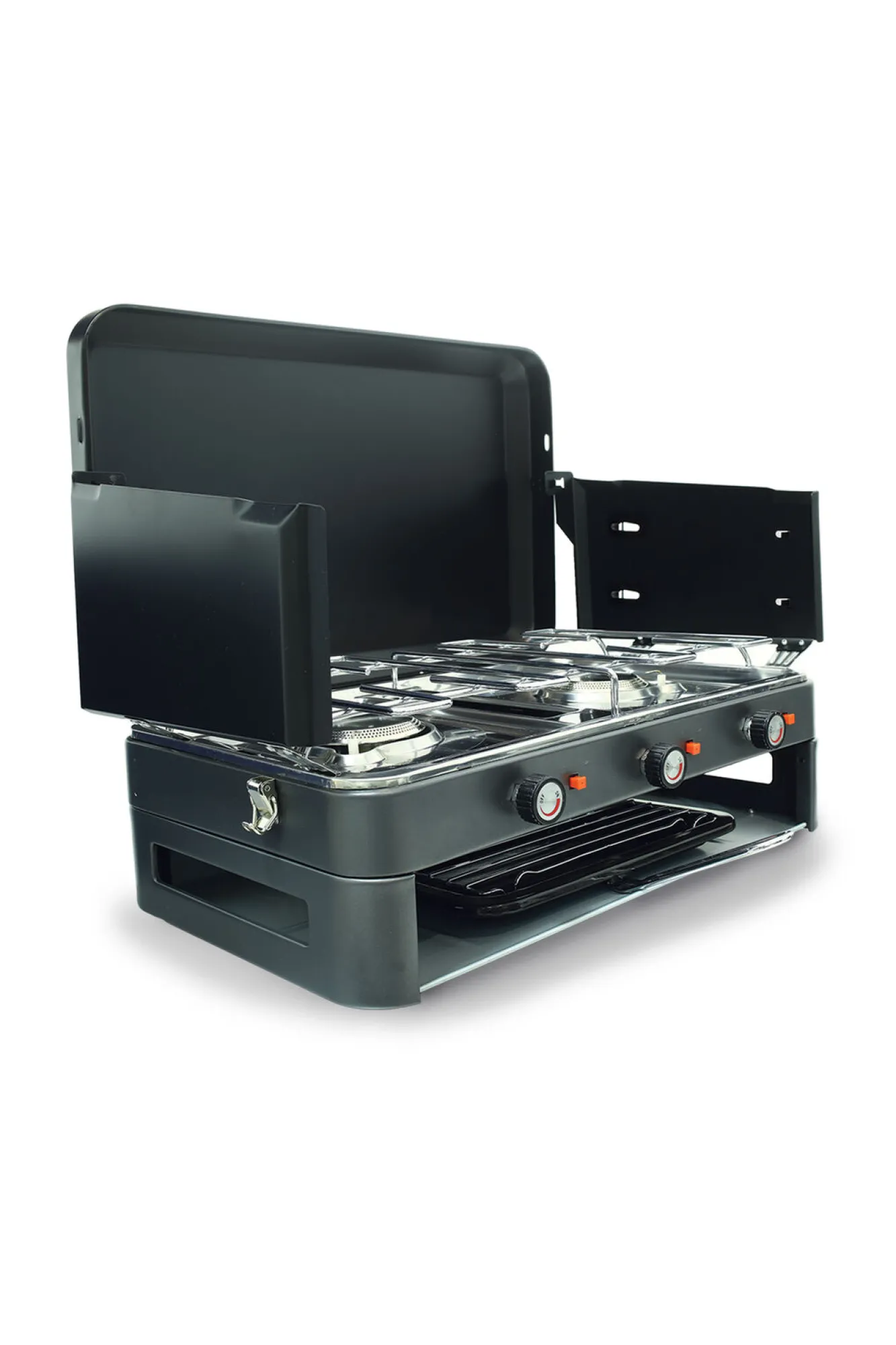 Stoves>Macpac Zempire 2 Burner Deluxe Stove & Grill